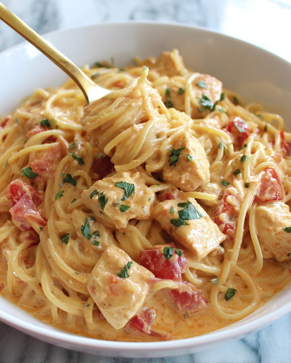 Cheesy Spaghetti Chicken Casserole Recipe - Recipe Image