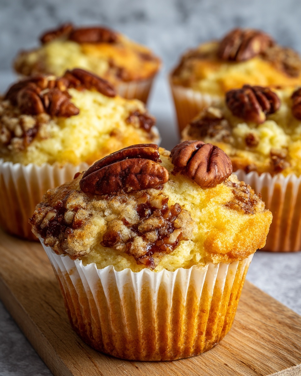 Pecan Pie Brown Sugar Muffins Recipe - Recipe Image