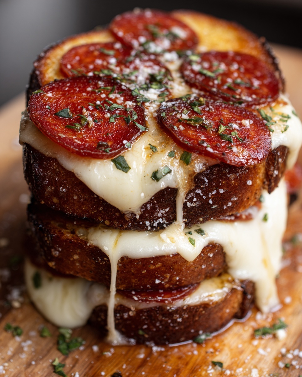 Pizza Grilled Cheese Sandwiches Recipe - Recipe Image