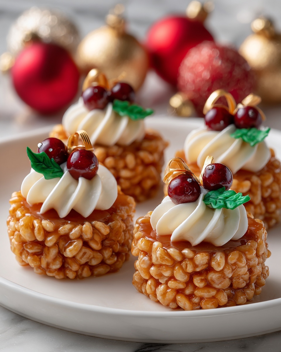 Rice Krispie Christmas Puddings Recipe - Recipe Image