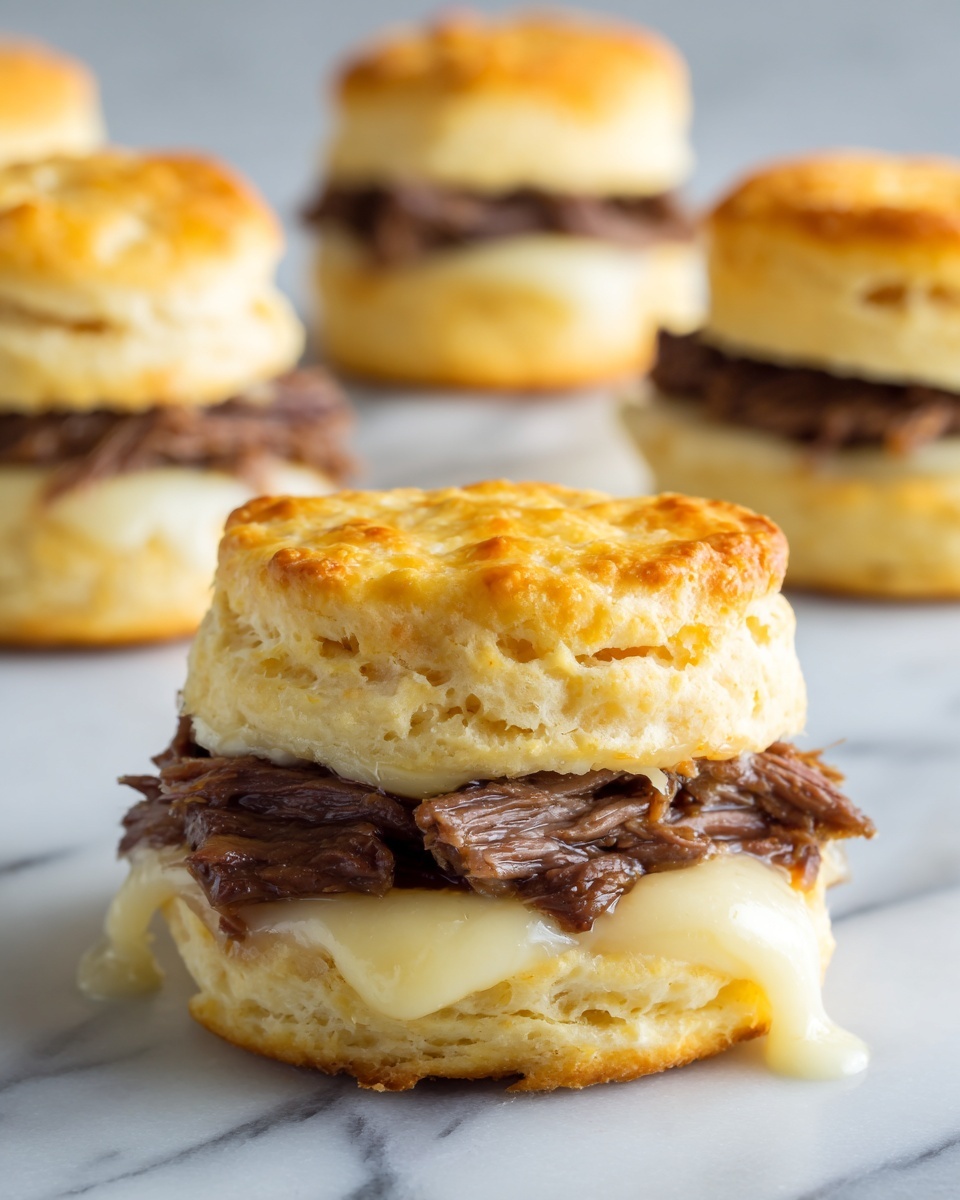 Baked French Dip Biscuits Recipe - Recipe Image