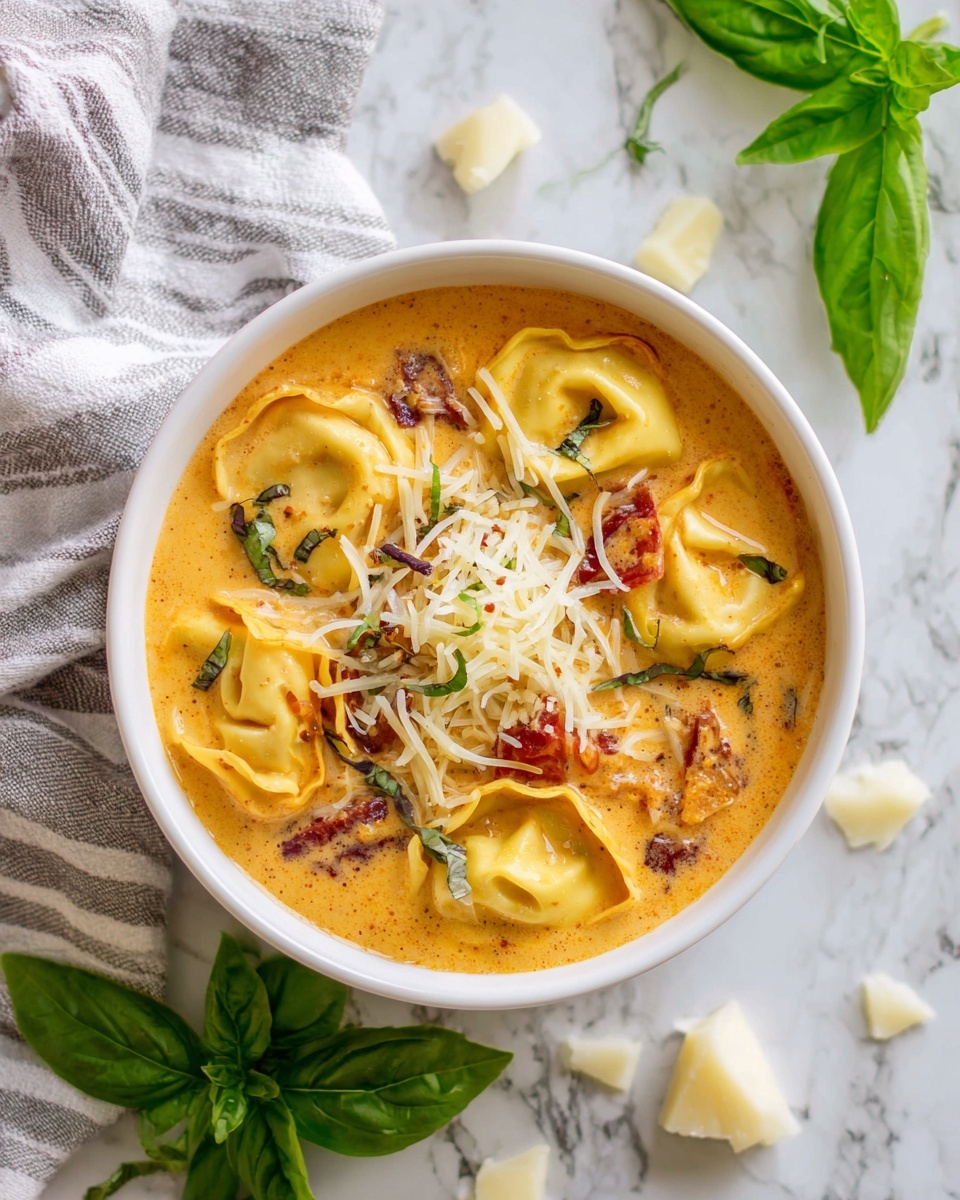 Creamy Sausage Tortellini Soup Recipe - Recipe Image