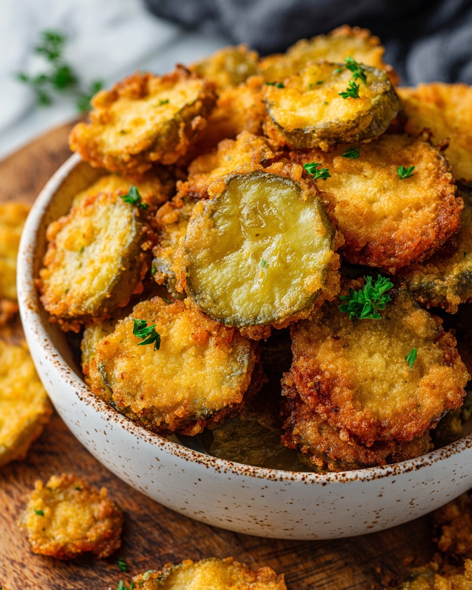 Cheesy Stuffed Fried Pickles Recipe - Recipe Image