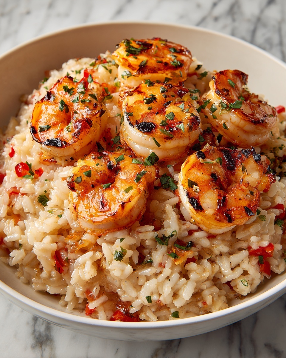 Garlic Parmesan Shrimp Rice Bowls Recipe - Recipe Image