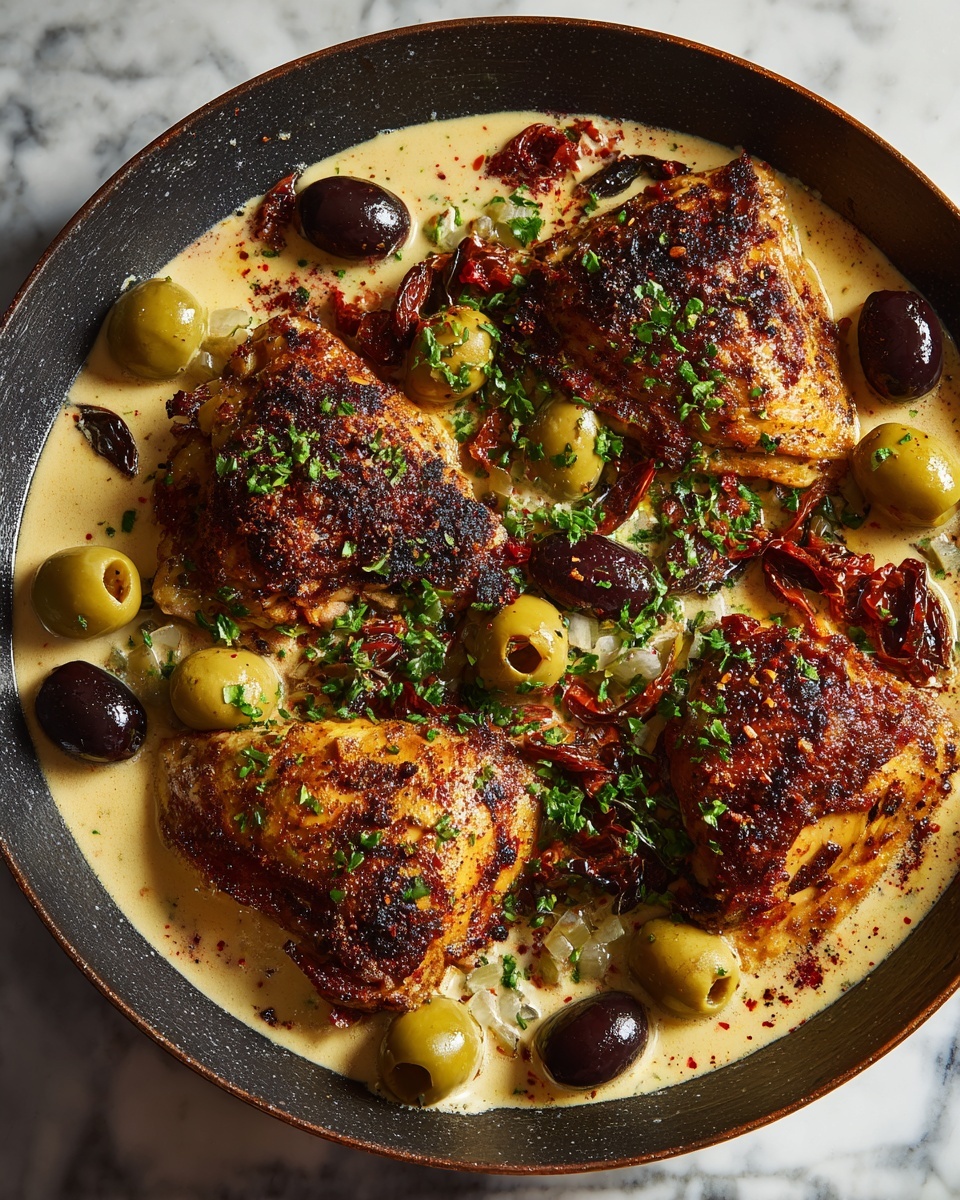 Creamy Pepperoncini Chicken Skillet Recipe - Recipe Image