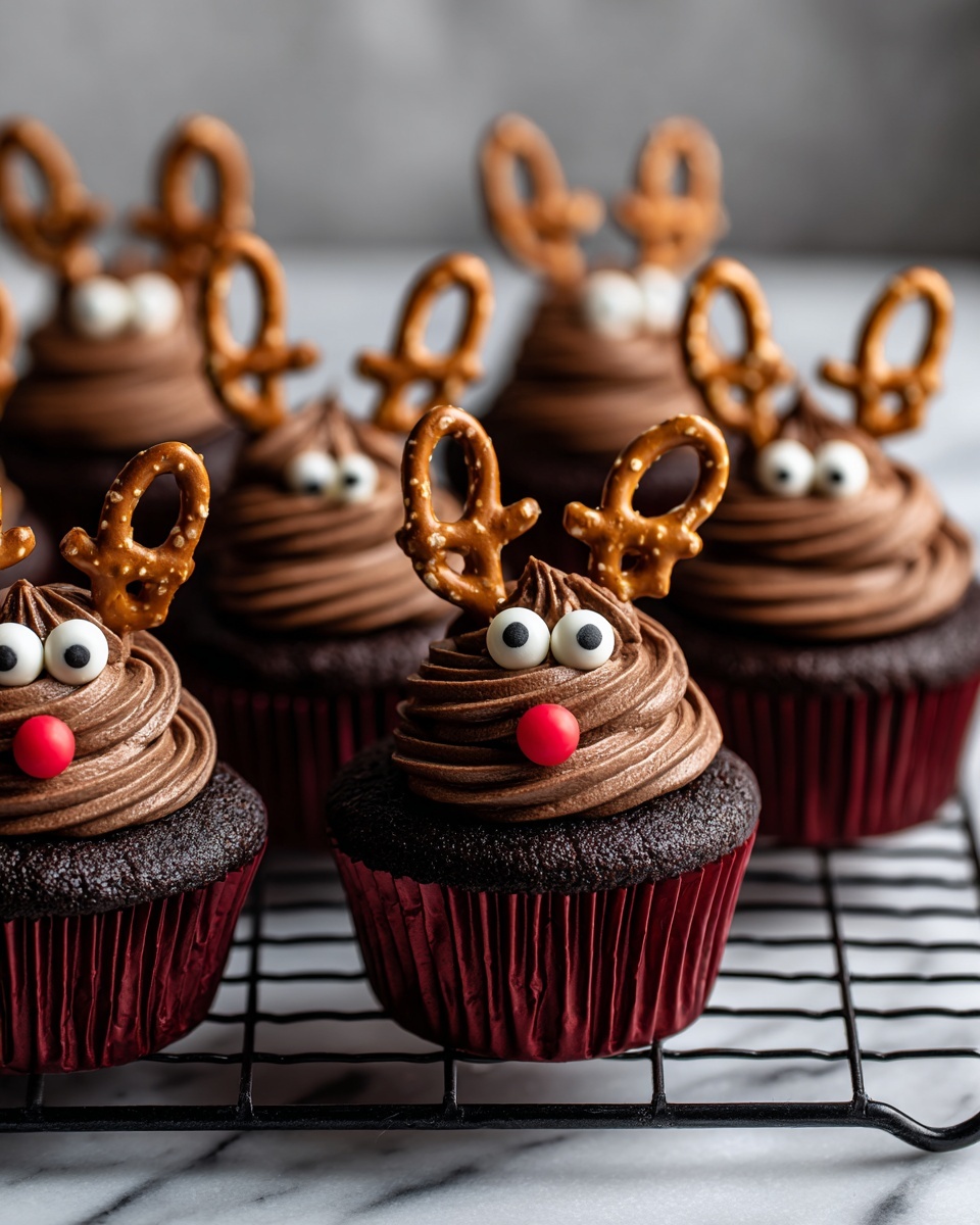 Easy Reindeer Cupcakes Recipe - Recipe Image