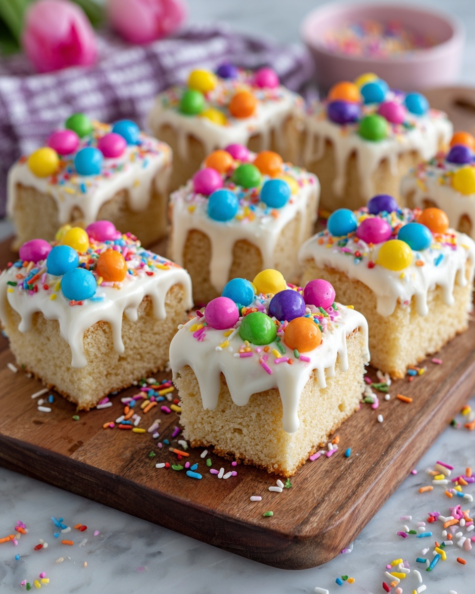 Frosted Easter Blondies Recipe - Recipe Image
