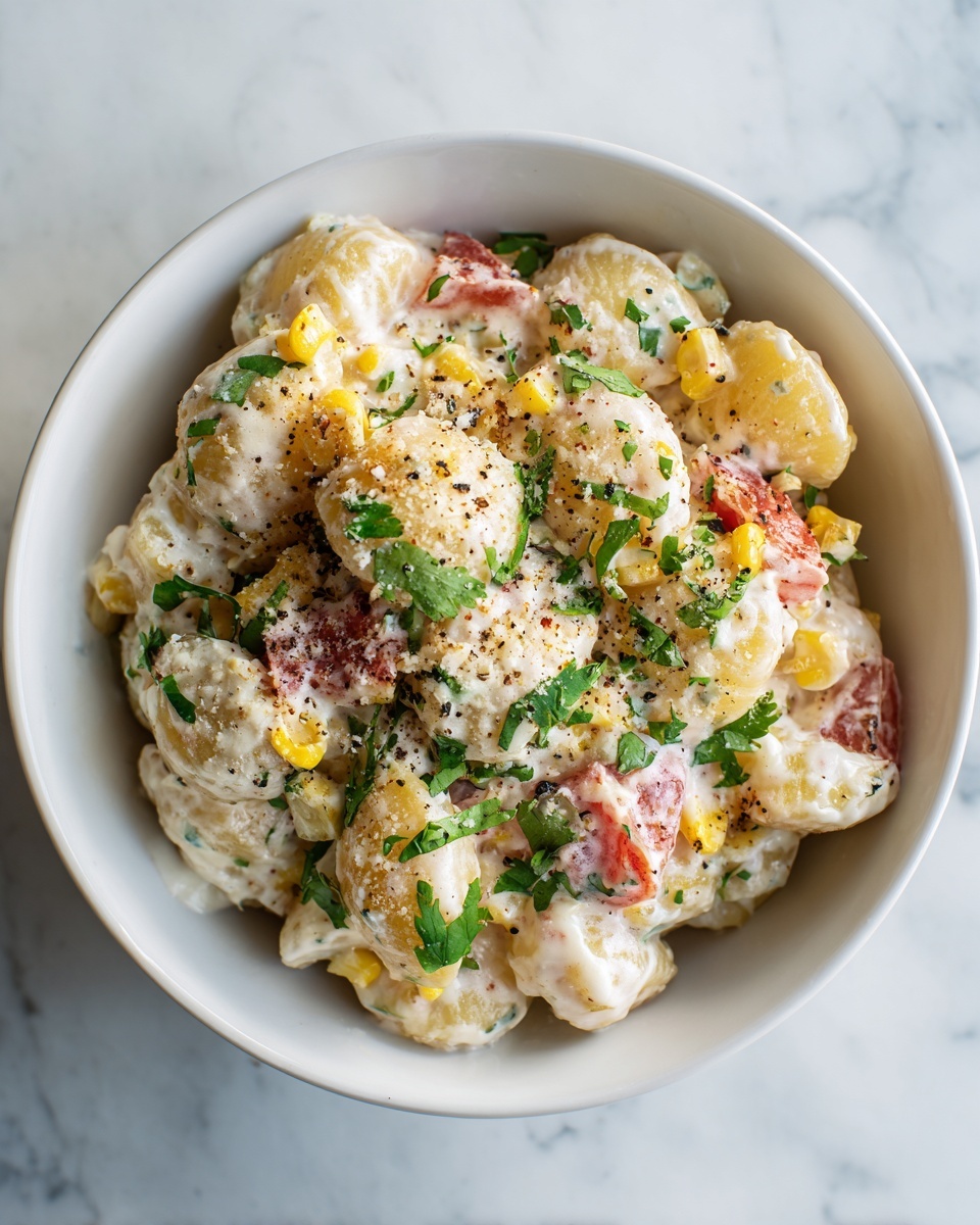 Elote Pasta Salad: A Vibrant Twist on a Classic Street Food Favorite Recipe - Recipe Image