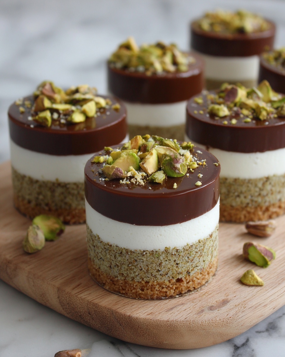 Mini Pistachio and Coffee Cheesecakes Recipe - Recipe Image