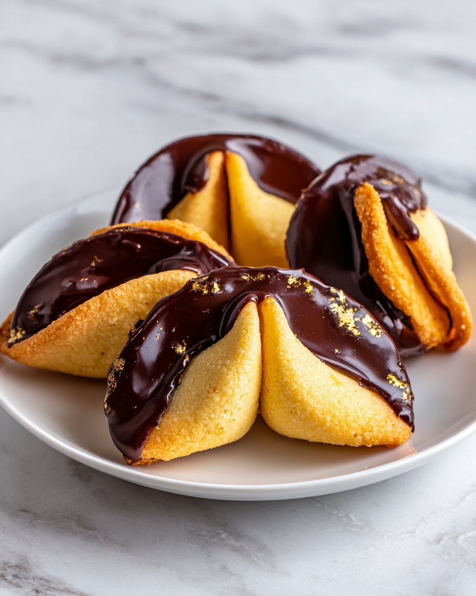 Chocolate-Peanut Butter Covered Fortune Cookies Recipe - Recipe Image