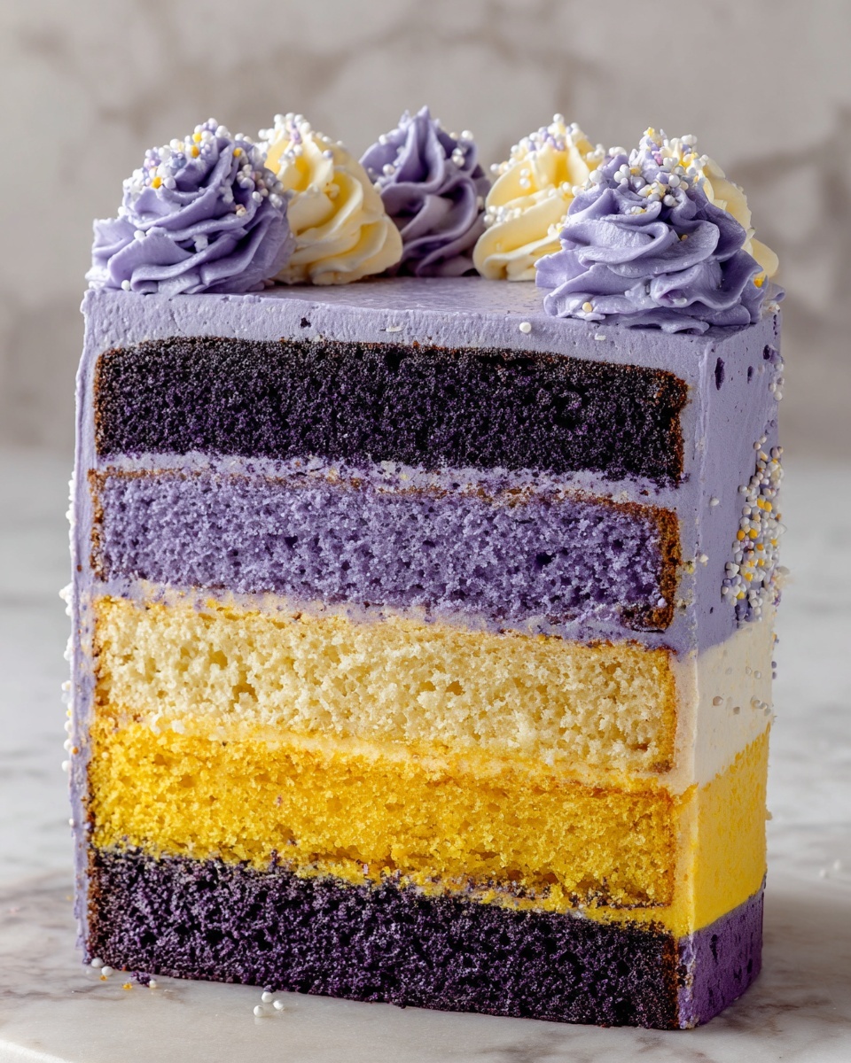 Purple Ombre Layer Cake Recipe - Recipe Image