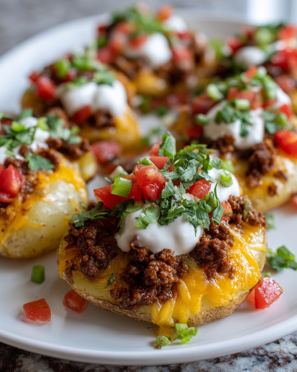 Cheesy Taco Potatoes Recipe - Recipe Image