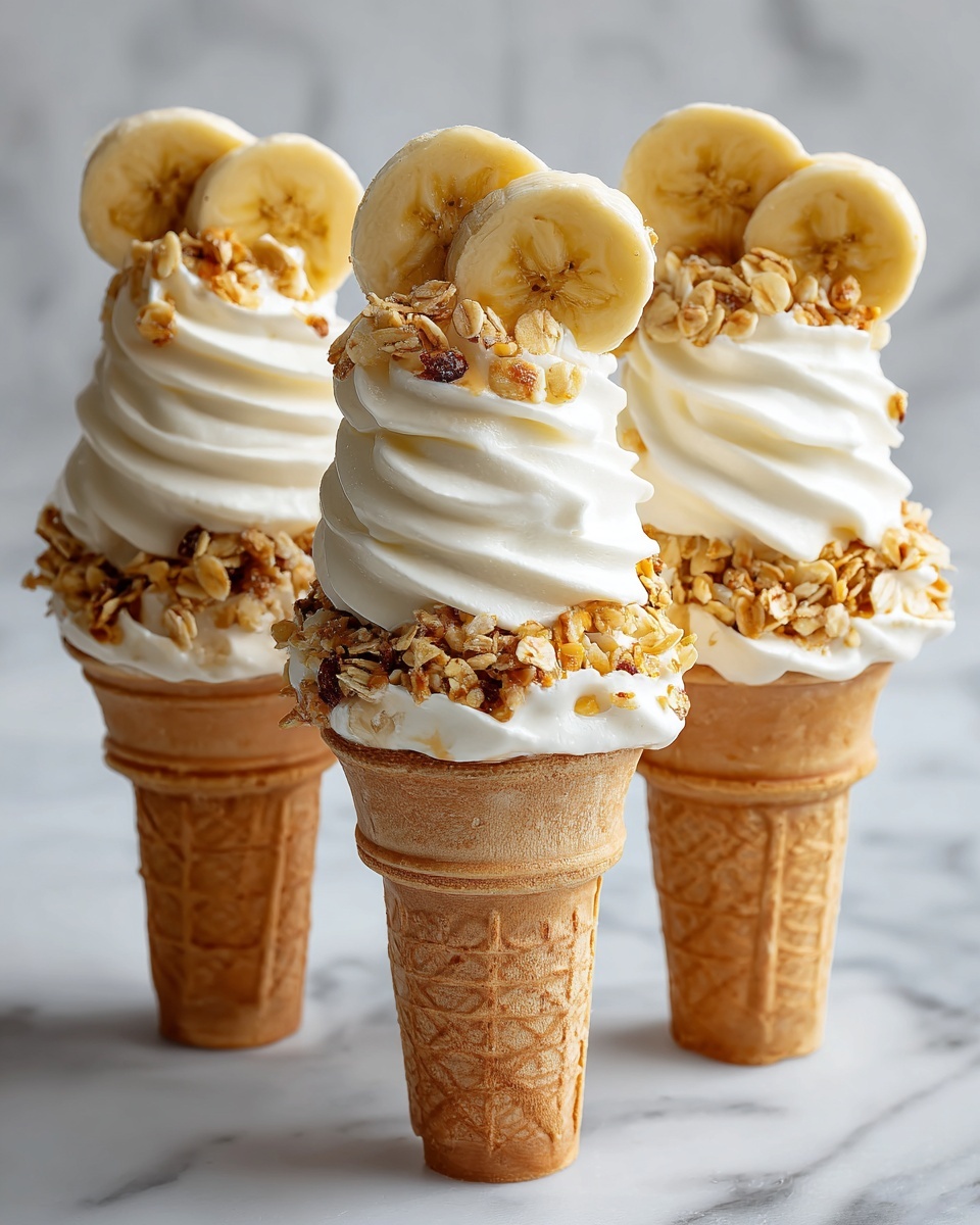 Banana Pudding Cheesecake Cones Recipe - Recipe Image