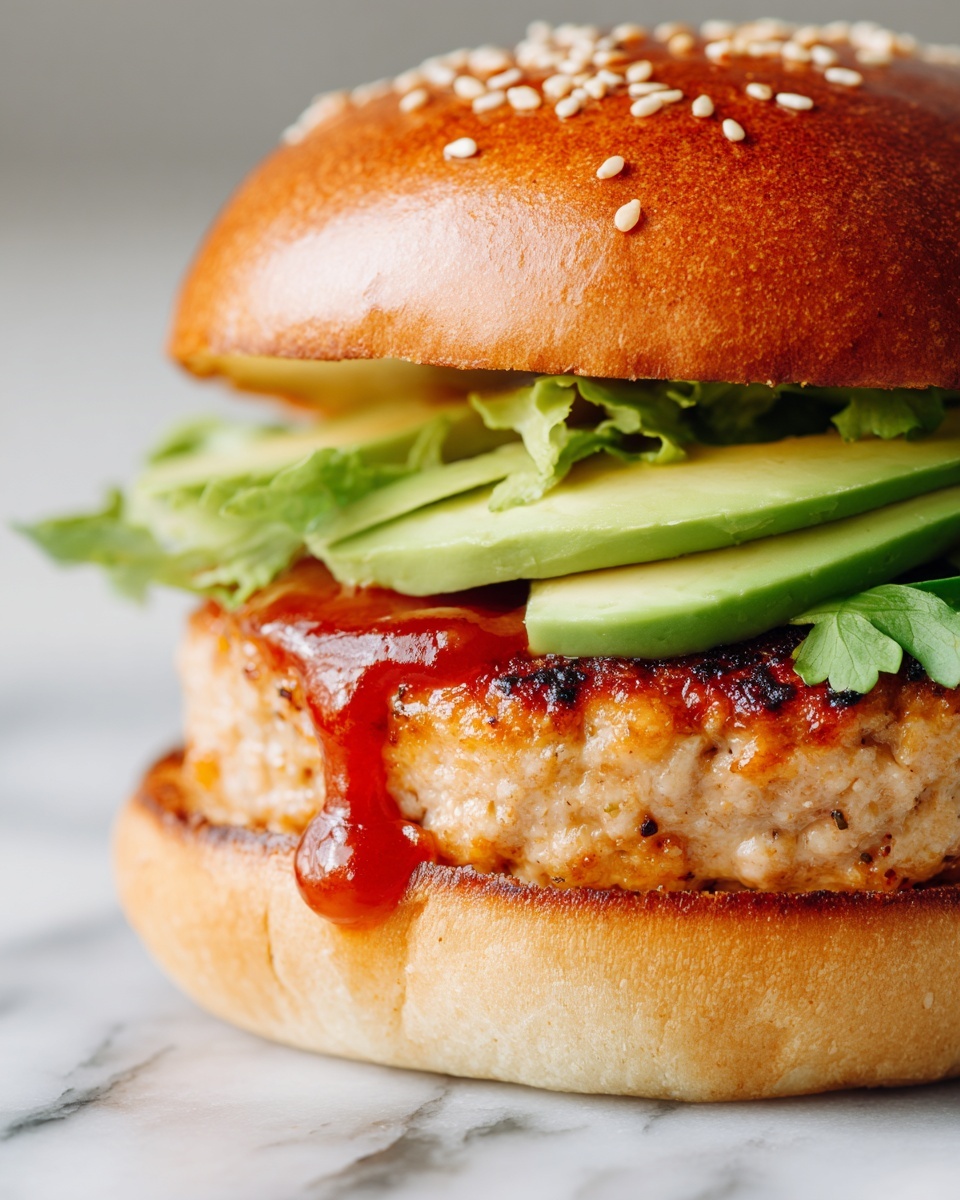 Turkey Burger with Chipotle Mayo and Fresh Toppings Recipe - Recipe Image