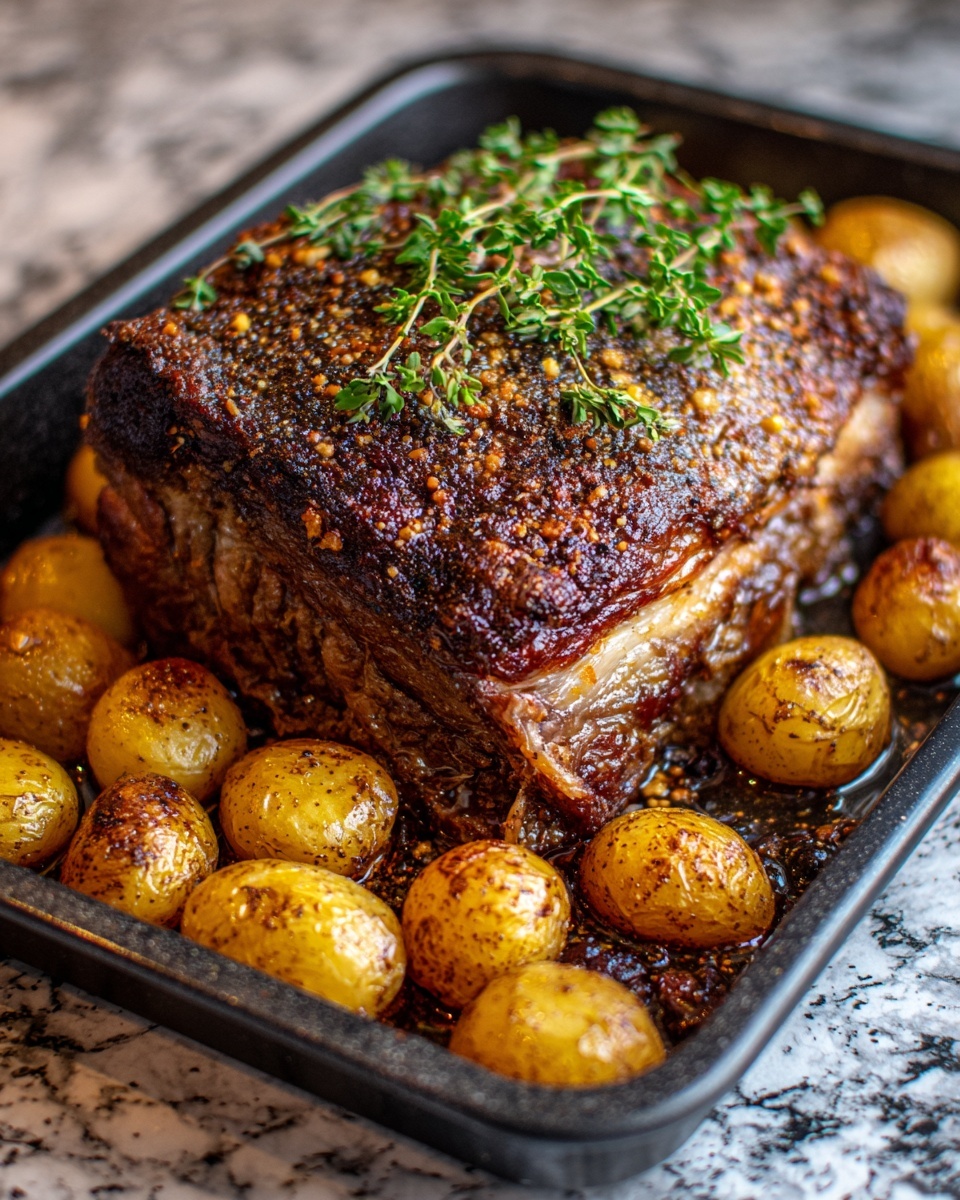 Mediterranean-Style Roasted Leg of Lamb Recipe - Recipe Image