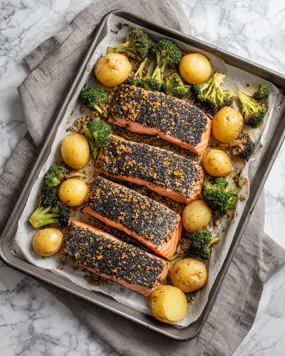 Everything Bagel Sheet Pan Salmon Recipe - Recipe Image