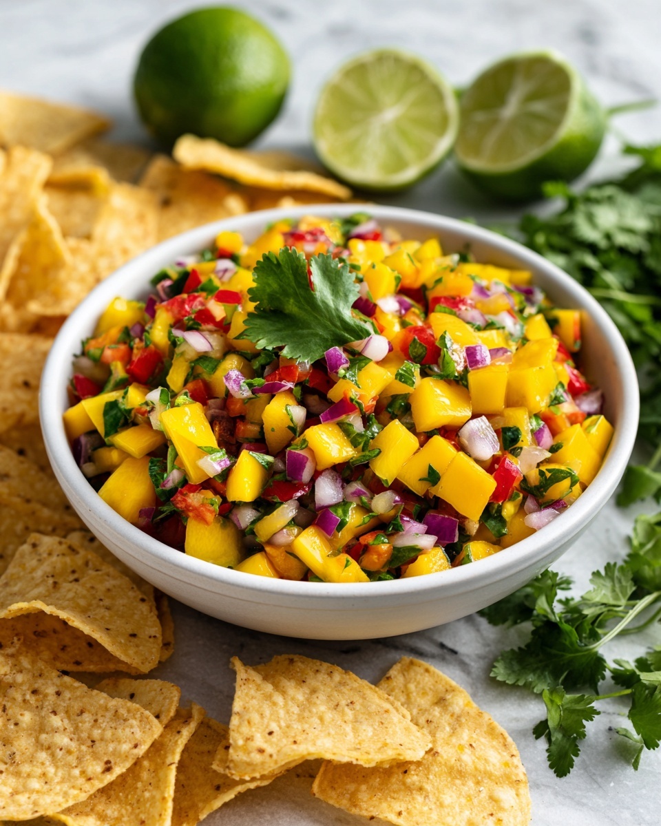 Grilled Pineapple Salsa with Cinnamon Chips Recipe - Recipe Image