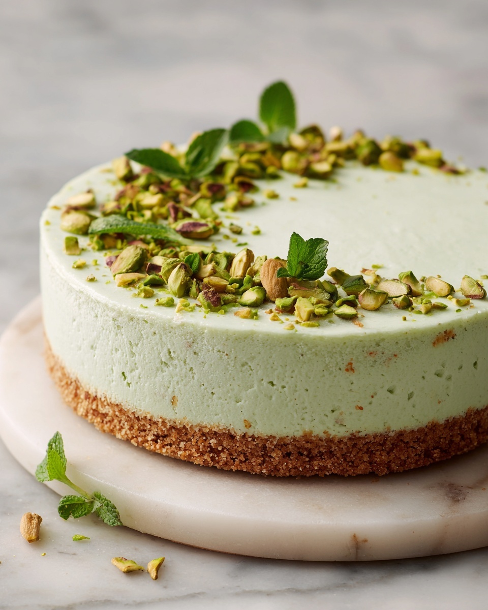 Easy Pistachio Cheesecake Recipe - Recipe Image