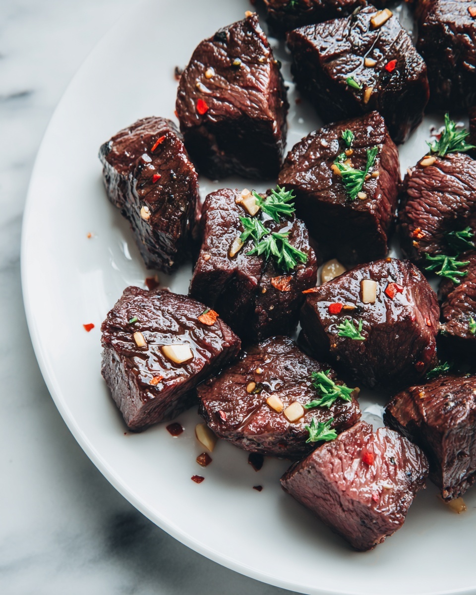 Garlic Steak Bites Recipe - Recipe Image