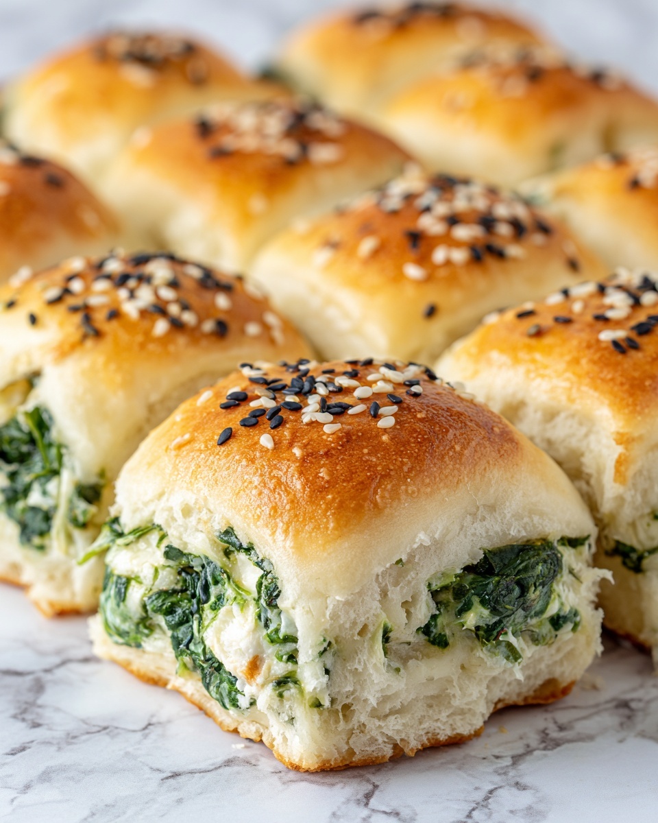 Spinach Dip Rolls Recipe - Recipe Image