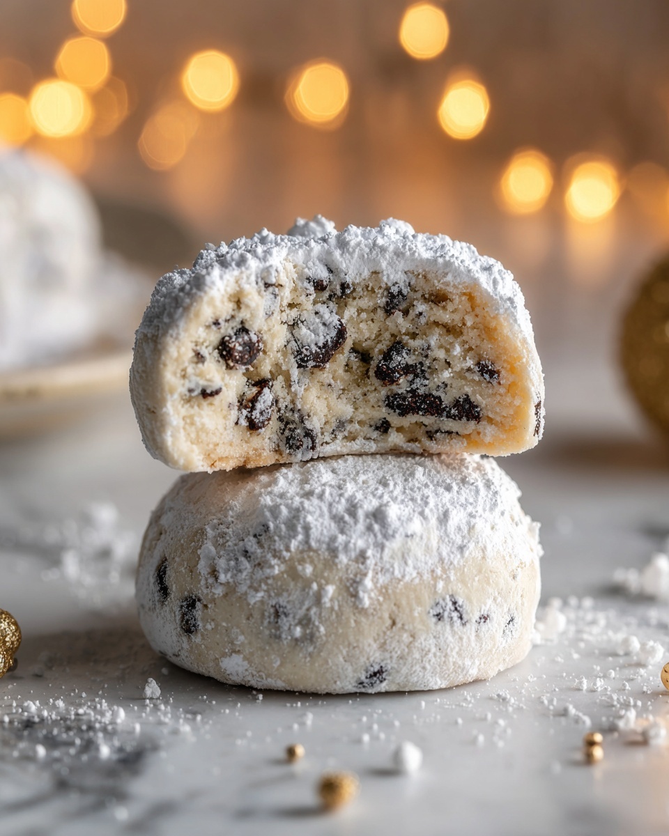 Melt-in-Your-Mouth Peanut Butter Chocolate Chip Snowball Cookies Recipe - Recipe Image