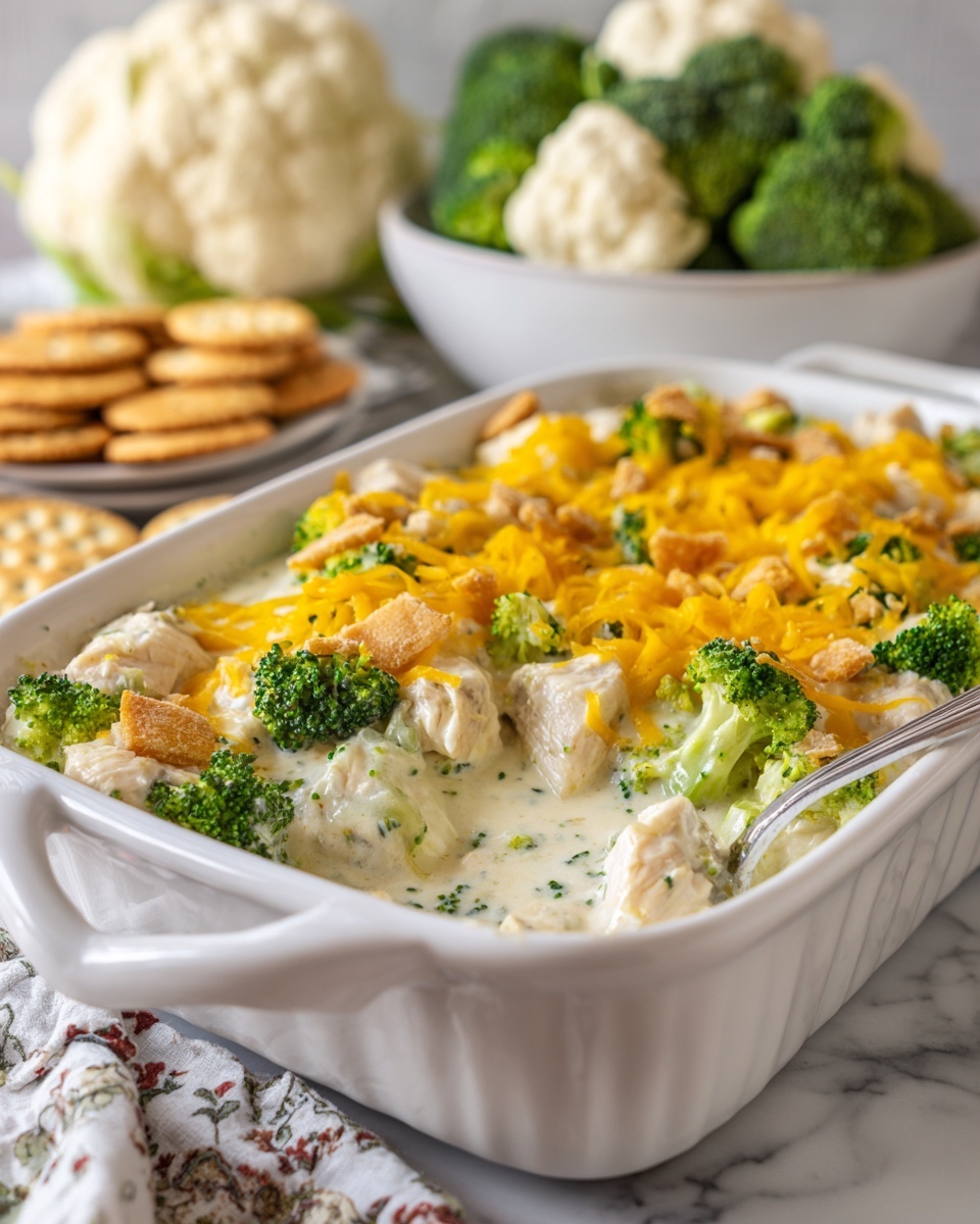 Easy Cheesy Chicken and Broccoli Casserole Recipe - Recipe Image