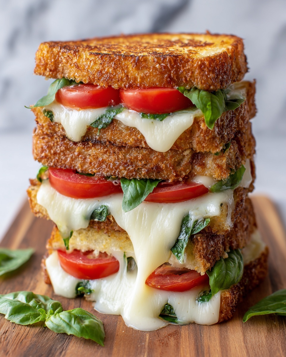 Caprese Grilled Cheese Sandwich Recipe - Recipe Image