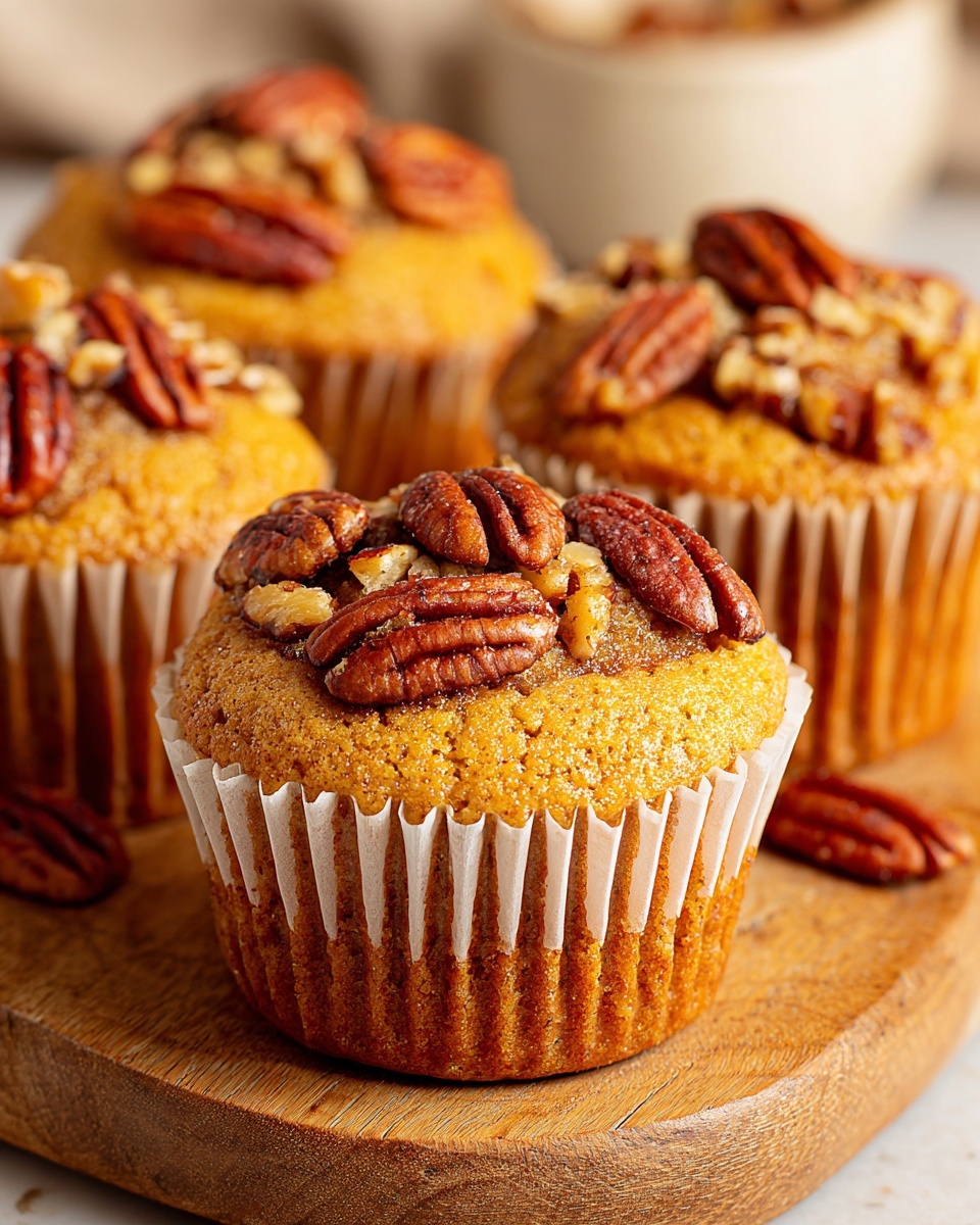 Pecan Pie Brown Sugar Muffins Recipe - Recipe Image