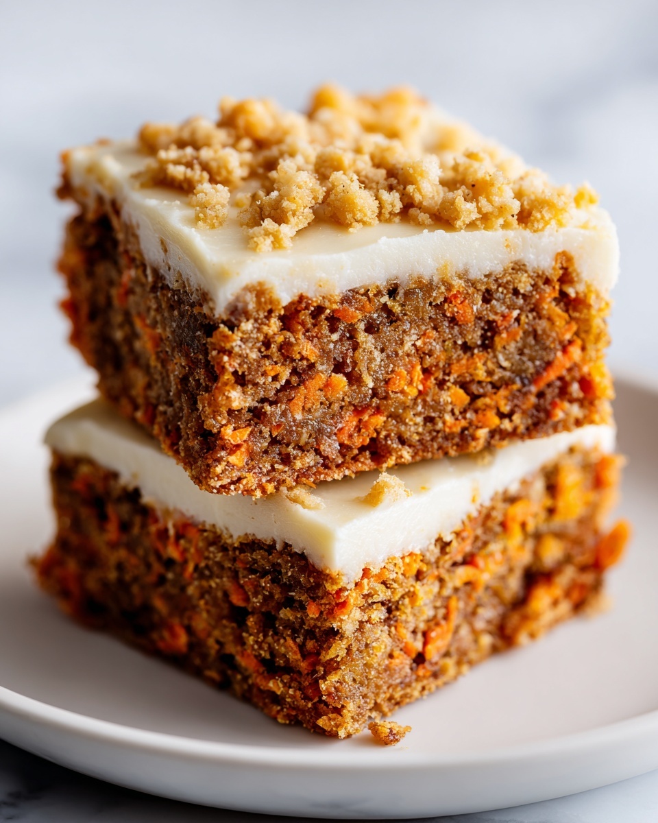 Carrot Cake Cream Cheese Bars Recipe - Recipe Image