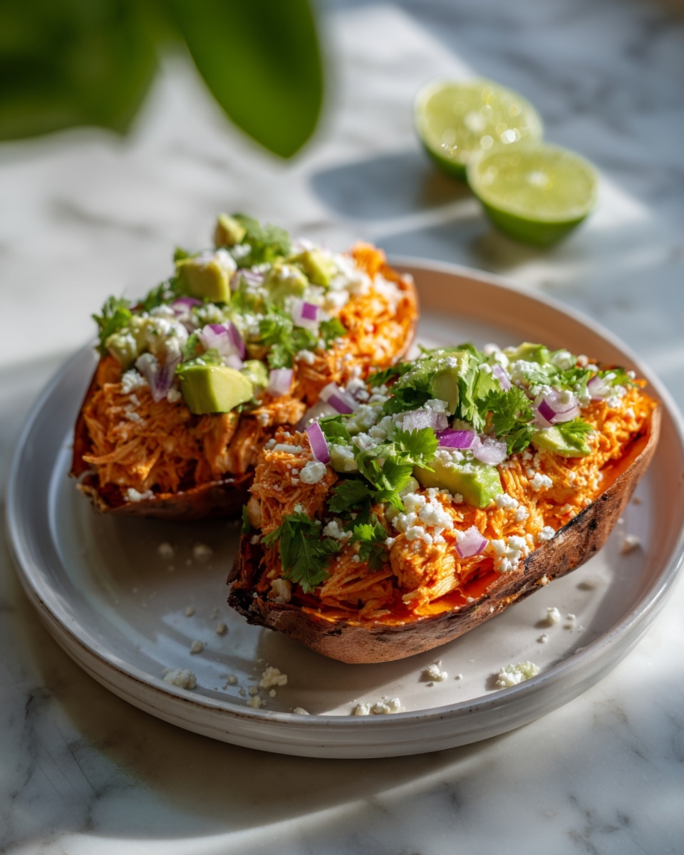 Chicken Avocado Stuffed Sweet Potatoes Recipe - Recipe Image