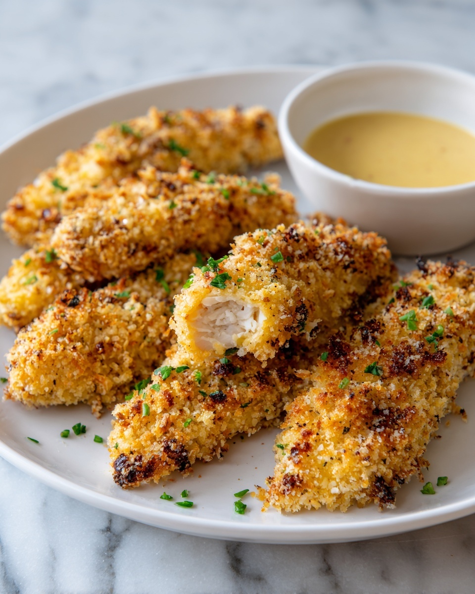 Garlic Parmesan Chicken Tenders Recipe - Recipe Image