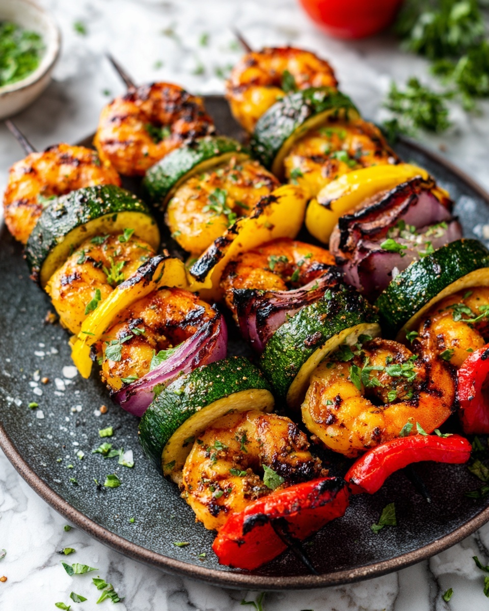 Spicy Shrimp and Veggie Skewers Recipe - Recipe Image