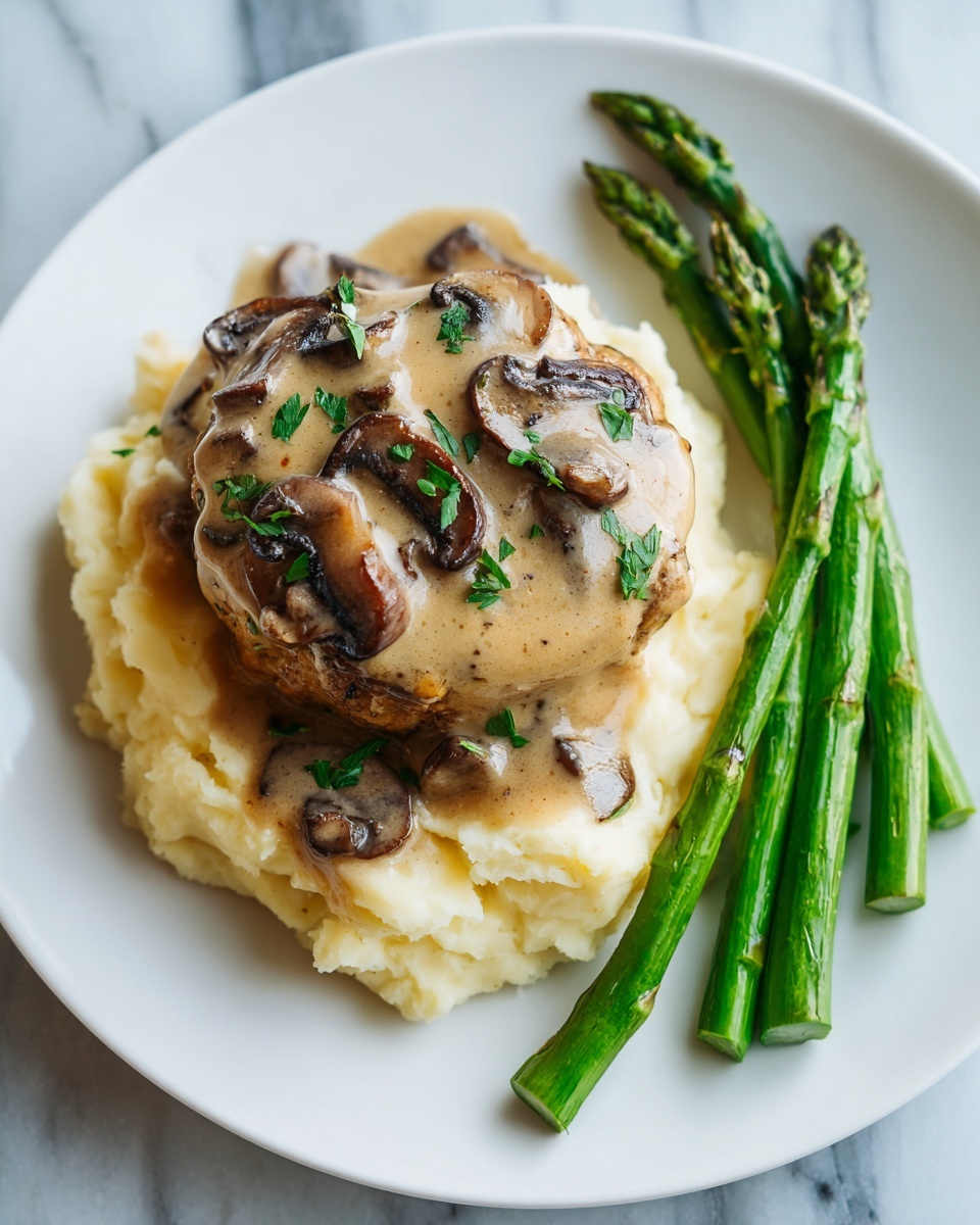 Salisbury Steak with Mushroom Gravy Recipe - Recipe Image