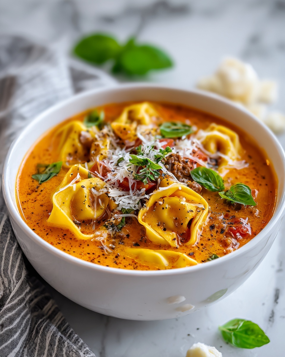 Creamy Sausage Tortellini Soup Recipe - Recipe Image