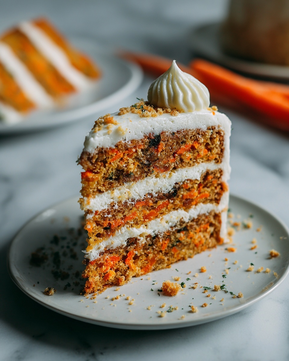 Moist Carrot Cake with Cream Cheese Frosting Recipe - Recipe Image