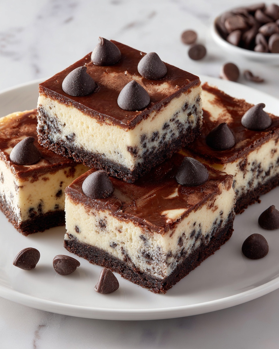 Chocolate Chip Cheesecake Bars Recipe - Recipe Image