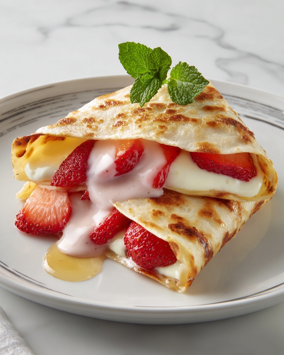 Strawberry Cheesecake Quesadillas Recipe - Recipe Image