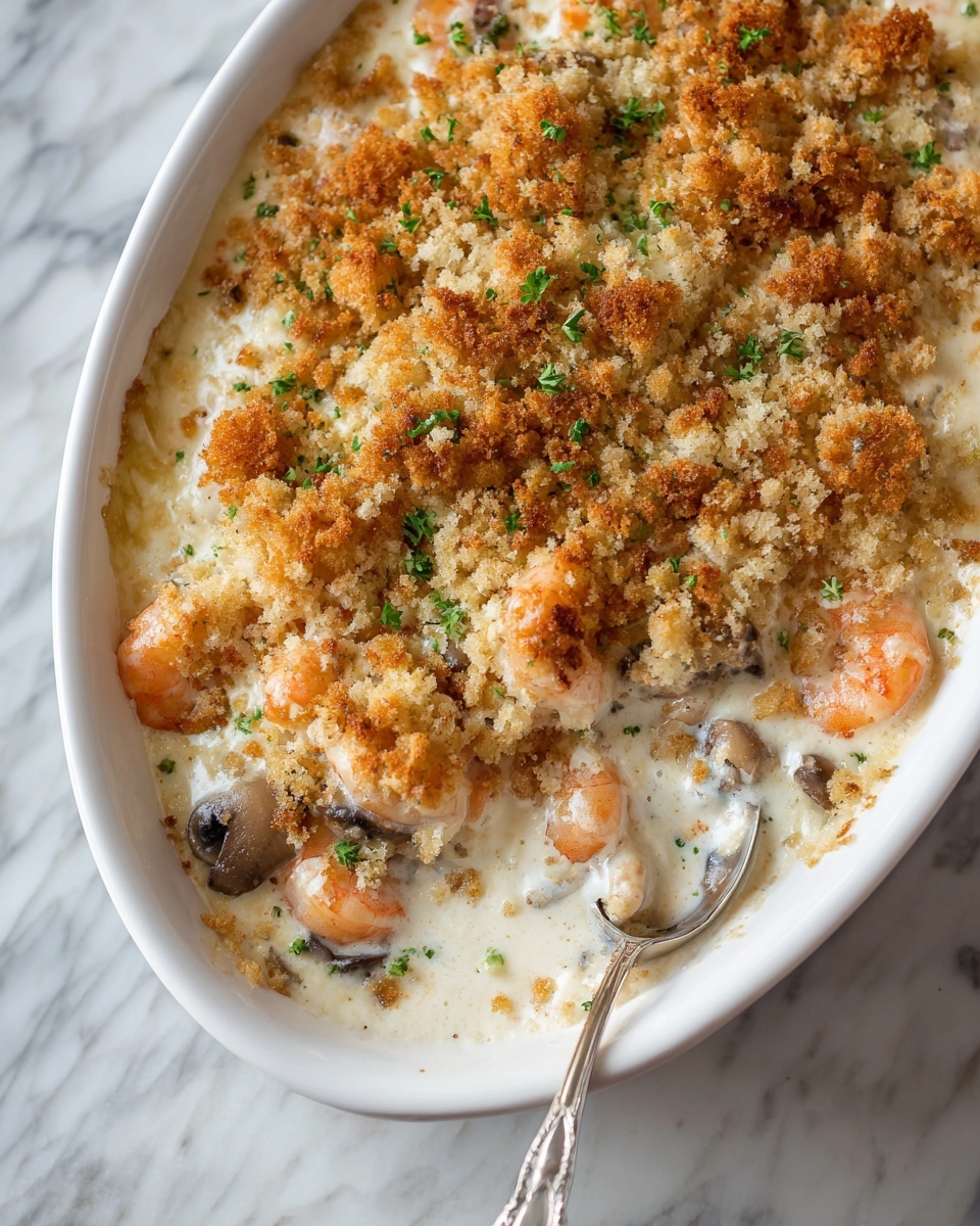 New England Seafood Casserole Recipe - Recipe Image