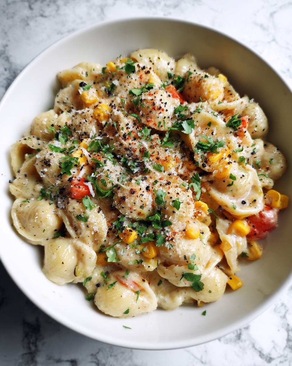 Elote Pasta Salad: A Vibrant Twist on a Classic Street Food Favorite Recipe - Recipe Image