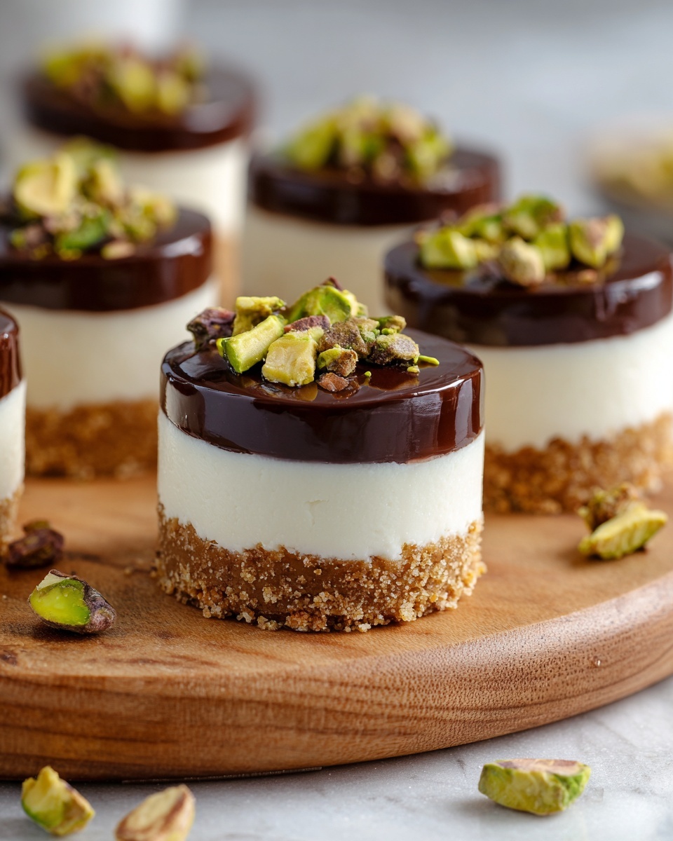 Mini Pistachio and Coffee Cheesecakes Recipe - Recipe Image