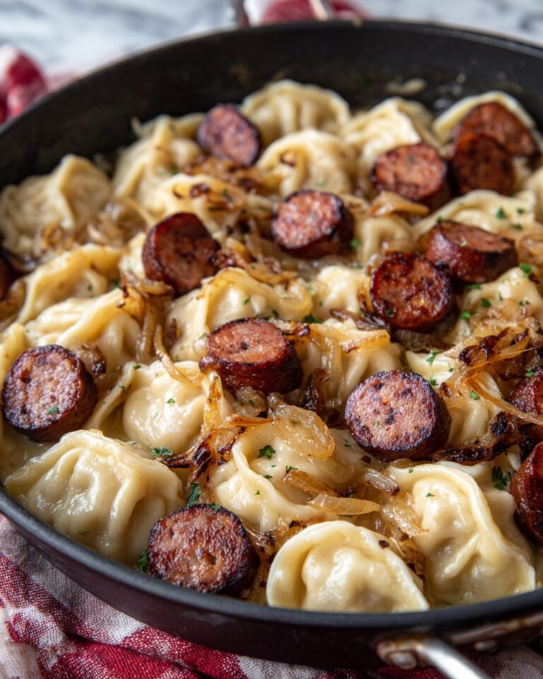 Pierogies and Kielbasa Skillet Dinner Recipe