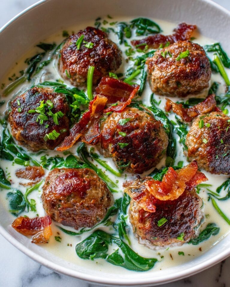 Baked Chicken Ricotta Meatballs with Spinach Recipe