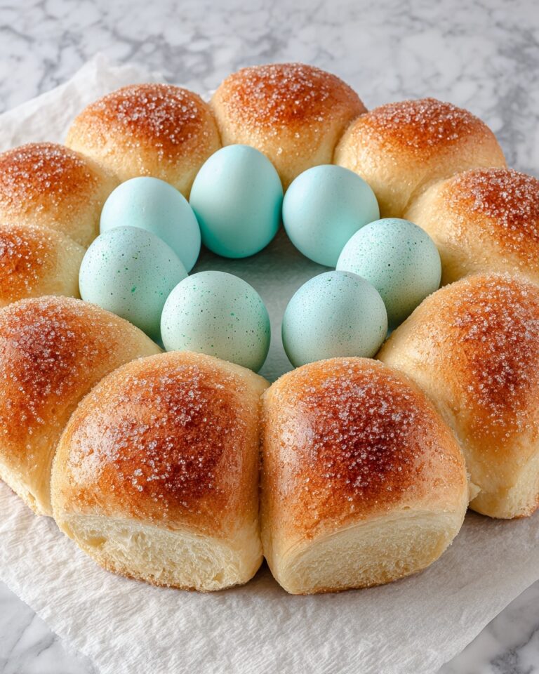 Italian Easter Bread With Dyed Eggs Recipe