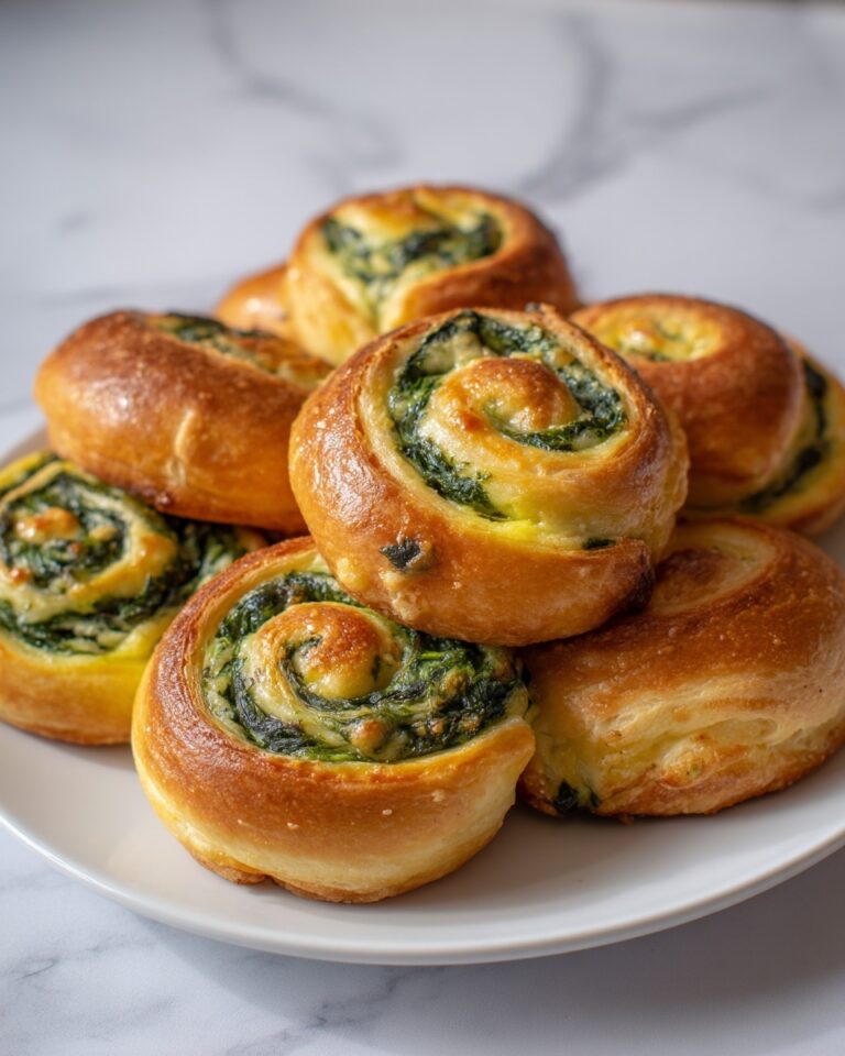 Cheesy Spinach Pinwheels Recipe