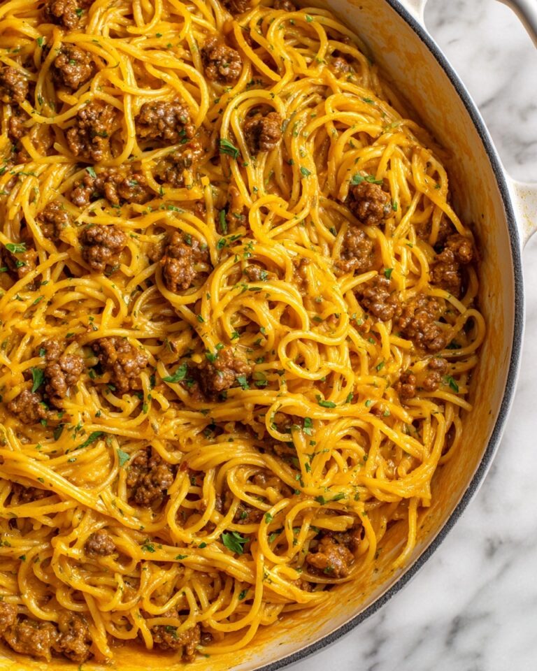 One-Pot Creamy Beef & Garlic Butter Pasta Recipe