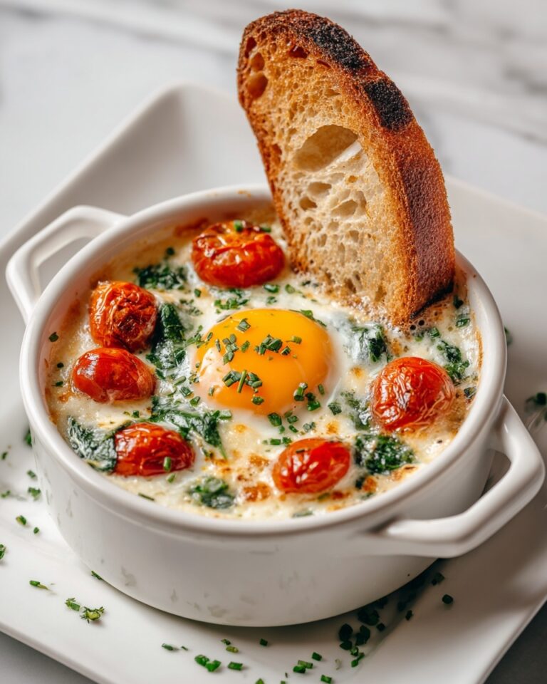 Baked Feta Eggs Breakfast Recipe