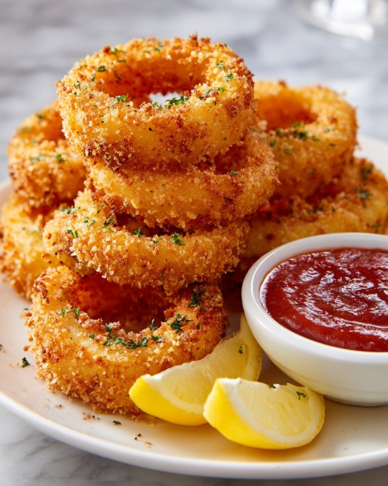 Crispy Fried Calamari with Lemon Recipe