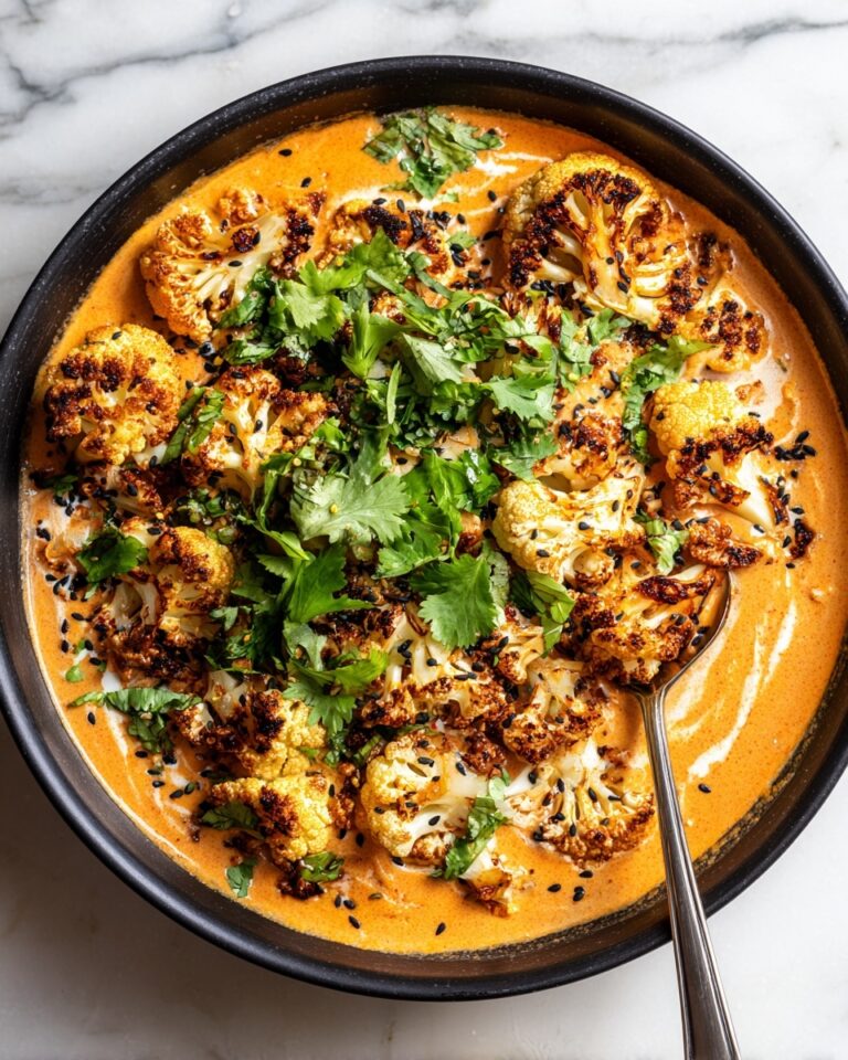 Spice-Roasted Cauliflower in Coconut Tomato Sauce with Lentils Recipe