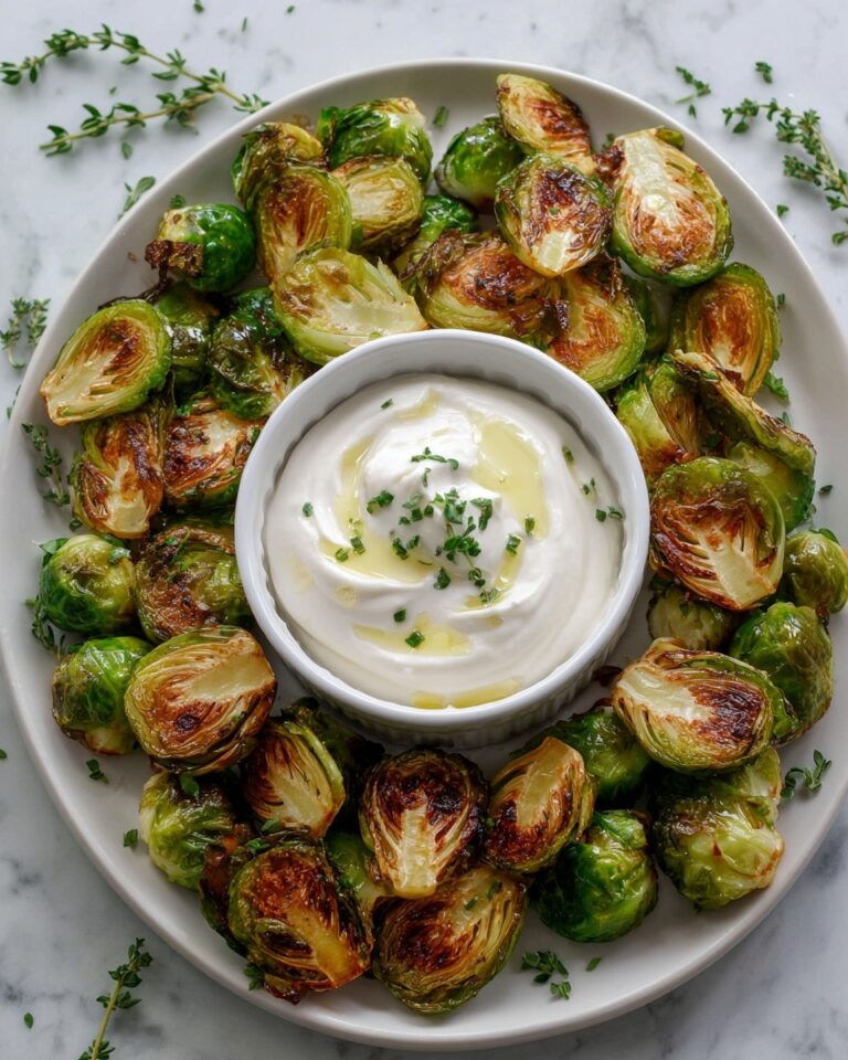 Crispy Brussels Sprouts With Dijon Aioli Recipe