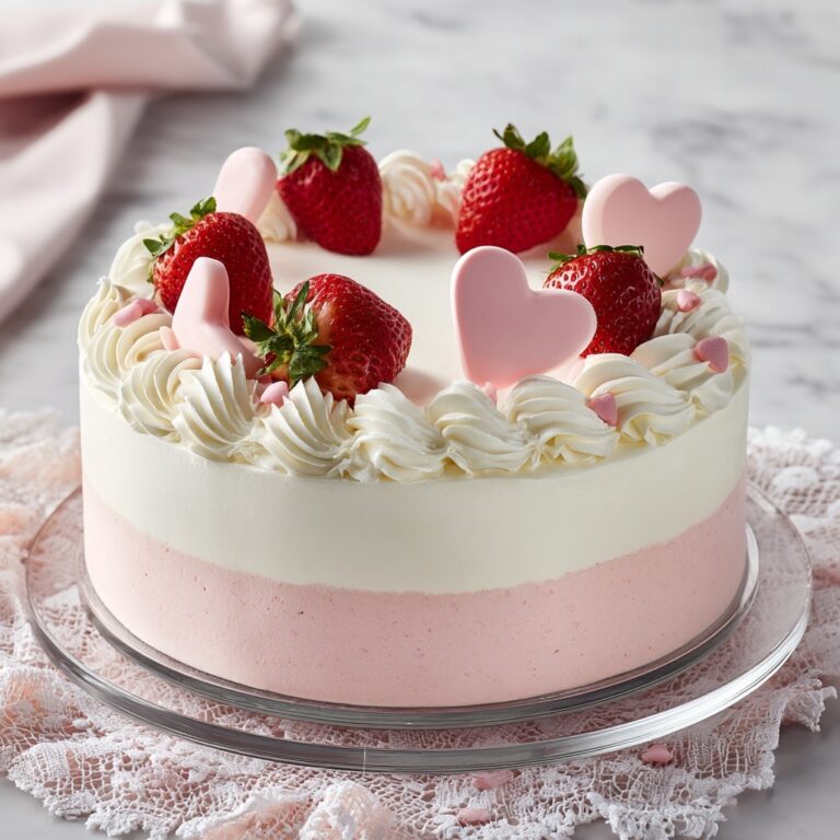 Red Velvet Strawberry Cake with Cream Cheese Frosting and Strawberry Coulis Recipe